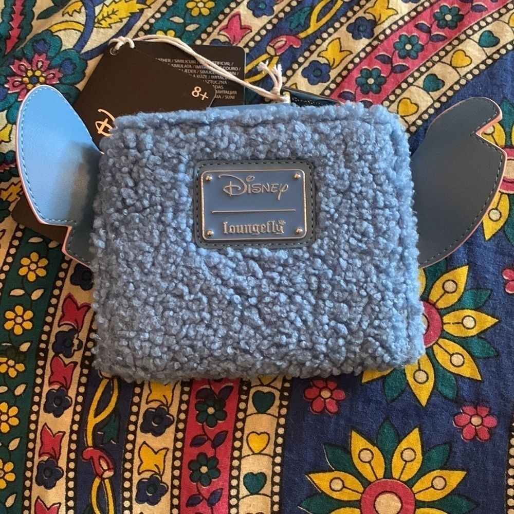 Loungefly Disney Stitch Fuzzy Wallet - Picture 2 of 5